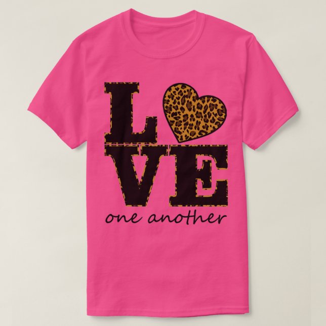 Love One Another Orange T-Shirt (Design Front)