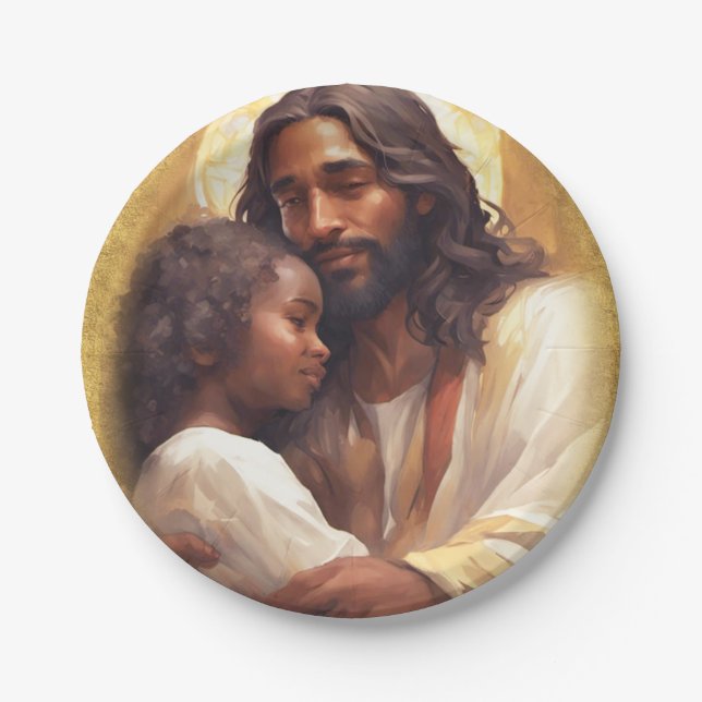 Love one another paper plate (Front)