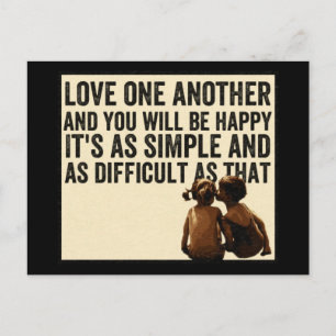 Love one another postcard