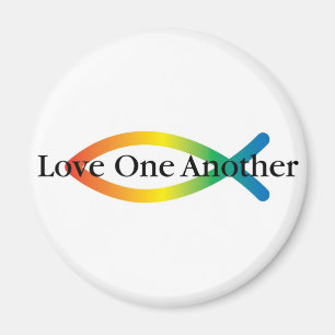 Love One Another Rainbow Fish magnet