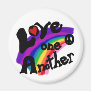 Love One Another Rainbow Magnet