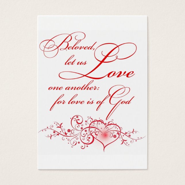 Love one another sharing Card (Front)