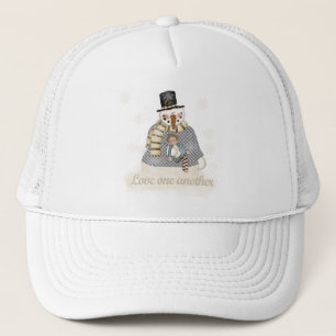 Love One Another Snowman T-shirts and Gifts Trucker Hat