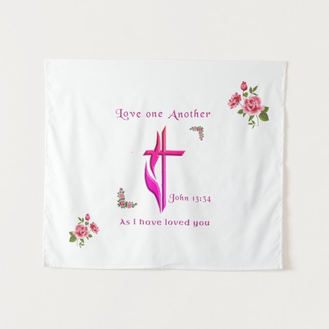 Love one another tapestry (Front (Horizontal))