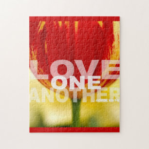 Love One Another Tulips Jigsaw Puzzle
