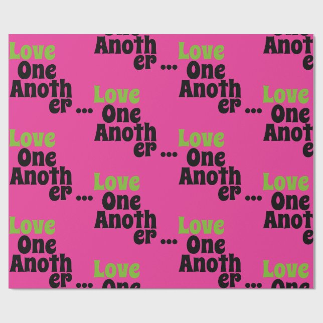 Love One Another Wrapping Paper (Flat)