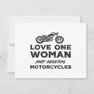 Love One Woman And Several Motorcycles Essential
