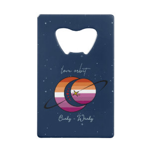 Love Orbit Universe Sun & Moon Sunset Lesbian Flag