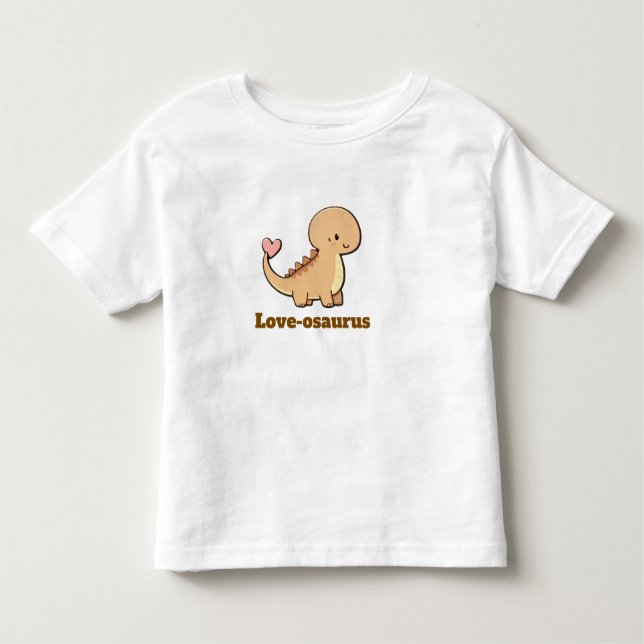 Love-osaurus – Cute Dinosaur Toddler T-Shirt (Front)