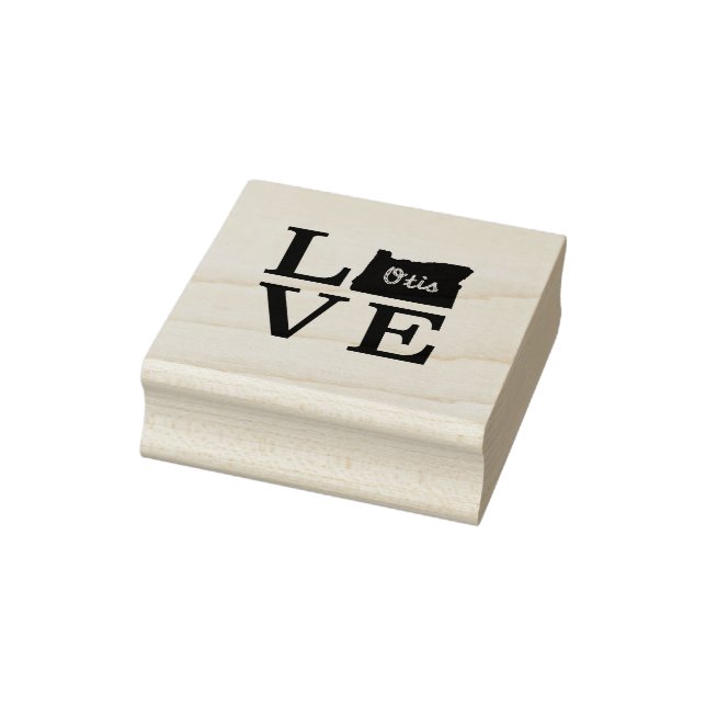 LOVE Otis Rope Black Rubber Stamp (Stamp)