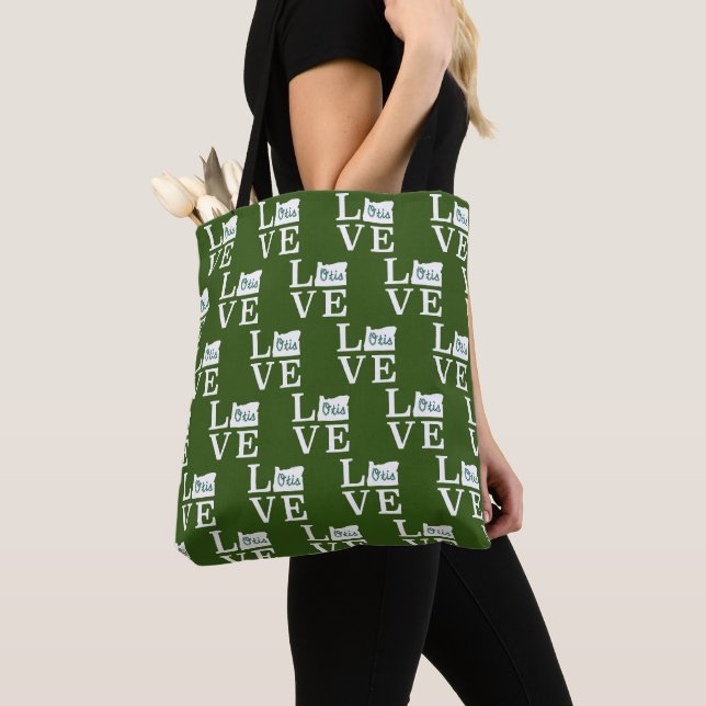 LOVE Otis Rope White Tote Bag (Close Up)