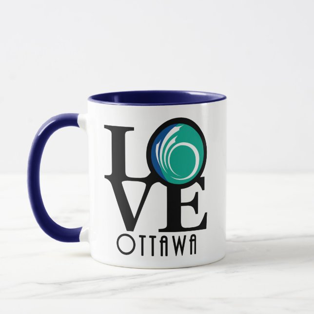 LOVE Ottawa 11oz (city flag) Mug (Left)