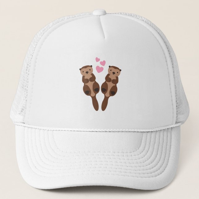 Love Otters Trucker Hat (Front)