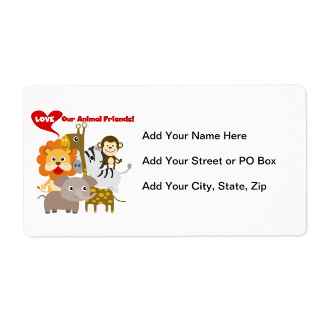 Love Our Animal Friends (Front)
