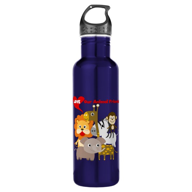 Love Our Animal Friends 710 Ml Water Bottle (Front)
