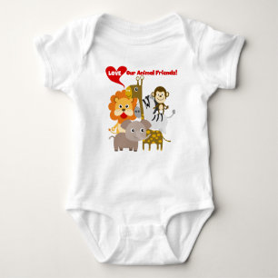 Love Our Animal Friends Baby Bodysuit
