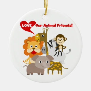 Love Our Animal Friends Ceramic Tree Decoration
