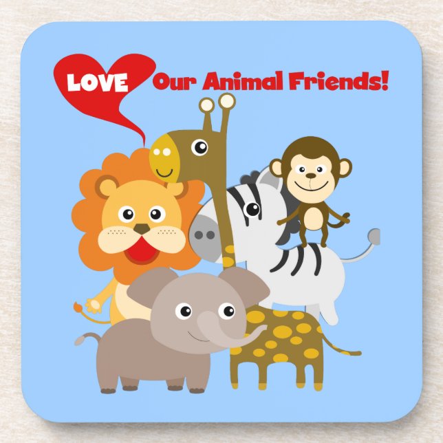 Love Our Animal Friends Coaster (Front)