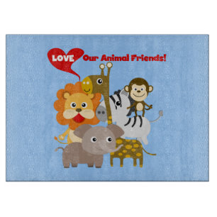 Love Our Animal Friends Cutting Board