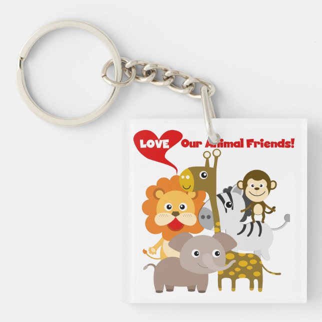 Love Our Animal Friends Key Ring (Front)