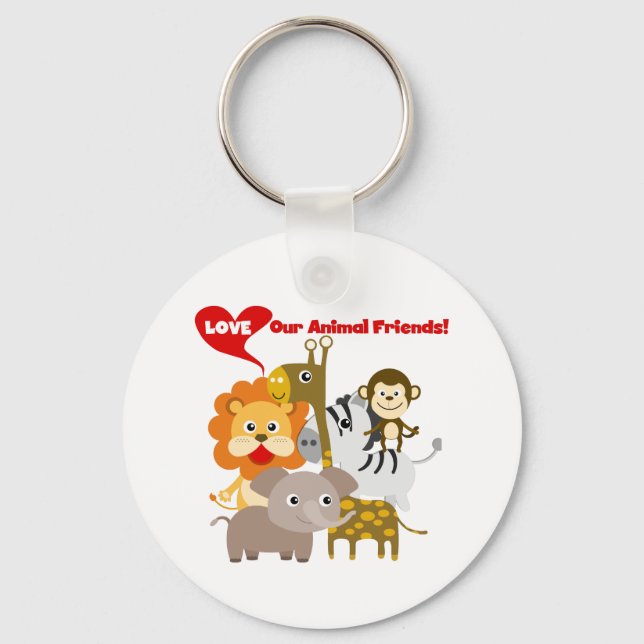 Love Our Animal Friends Key Ring (Front)