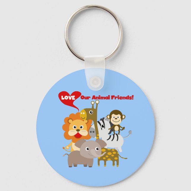 Love Our Animal Friends Key Ring (Front)