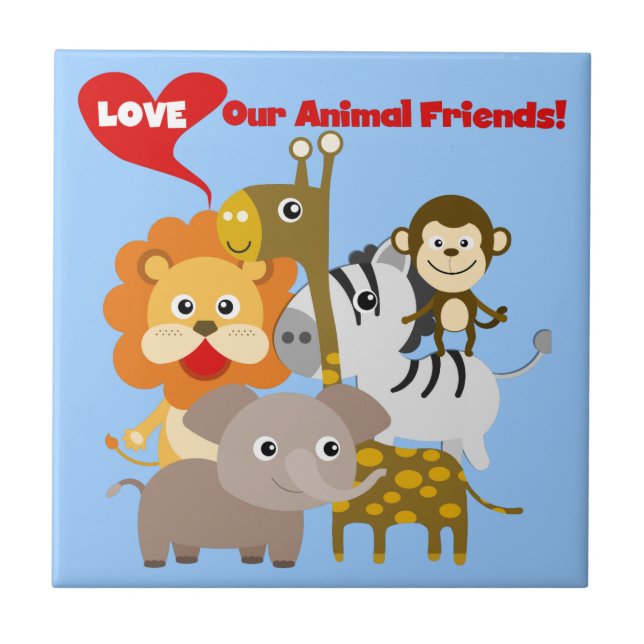 Love Our Animal Friends Tile (Front)
