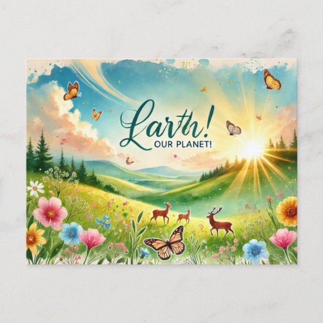 Love Our Planet, April 22 Postcard (Front)