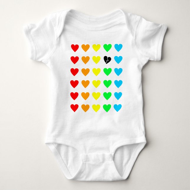 love outcast baby bodysuit (Front)