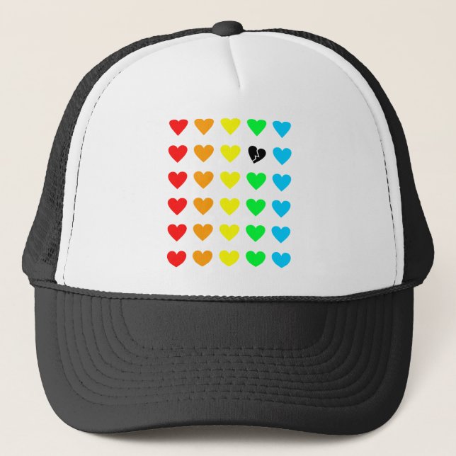 love outcast trucker hat (Front)