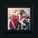 Love Overlay Photo Gift Box<br><div class="desc">Elegant and simple personalised photo design perfect for mother's day,  as a wedding or anniversary gift,  graduation gift,  etc.</div>