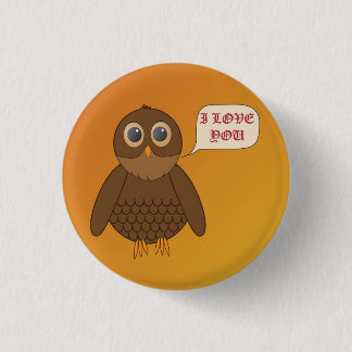 Love Owl 3 Cm Round Badge