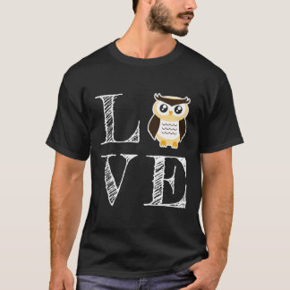 Love Owl Clothing Design Outfit Gift Owl T-Shirt