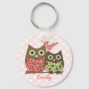 Love Owls Key Ring