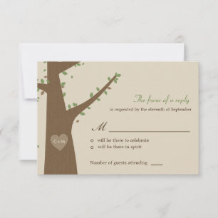 Love Owls Wedding RSVP / Response Card