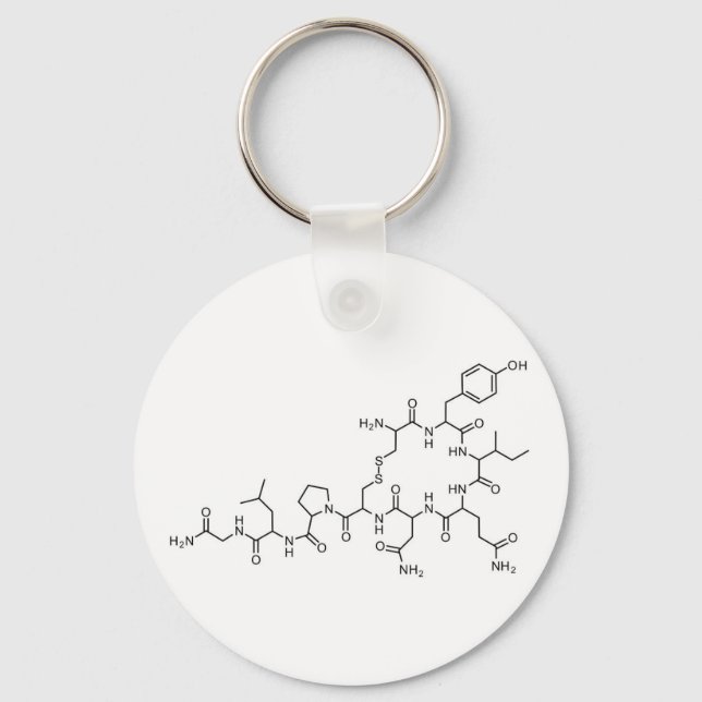 love oxytocin chemical formula chemistry element s key ring (Front)