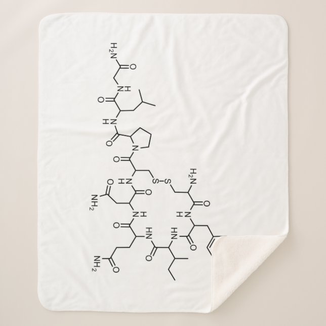 love oxytocin chemical formula chemistry element s sherpa blanket (Front)