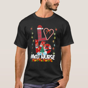 Love Pacu Nurse Santa Hat Candy Xmas Pajama T-Shirt