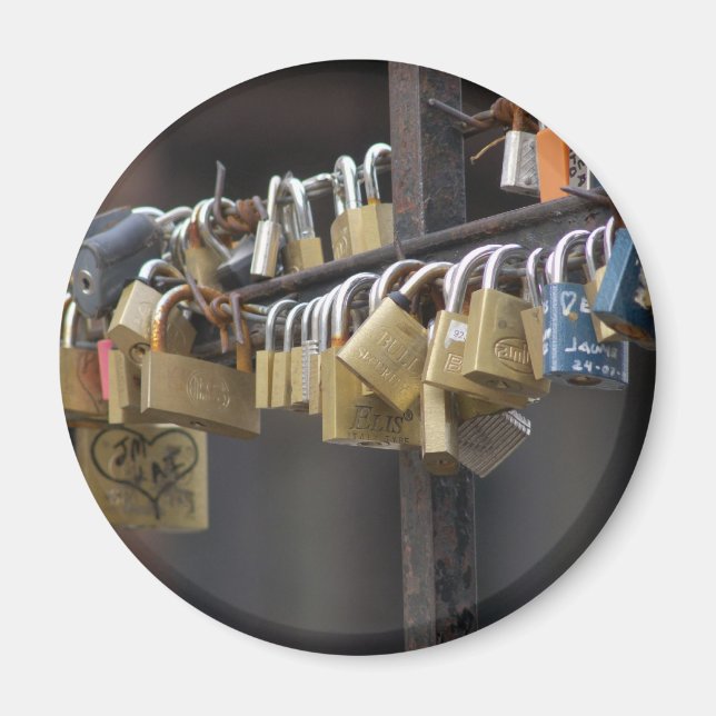 Love Padlocks, Prague Magnet (Front)