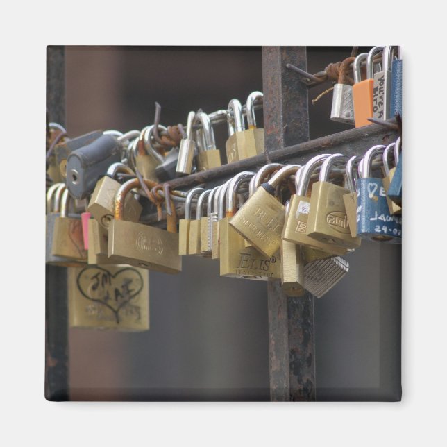 Love Padlocks, Prague Magnet (Front)