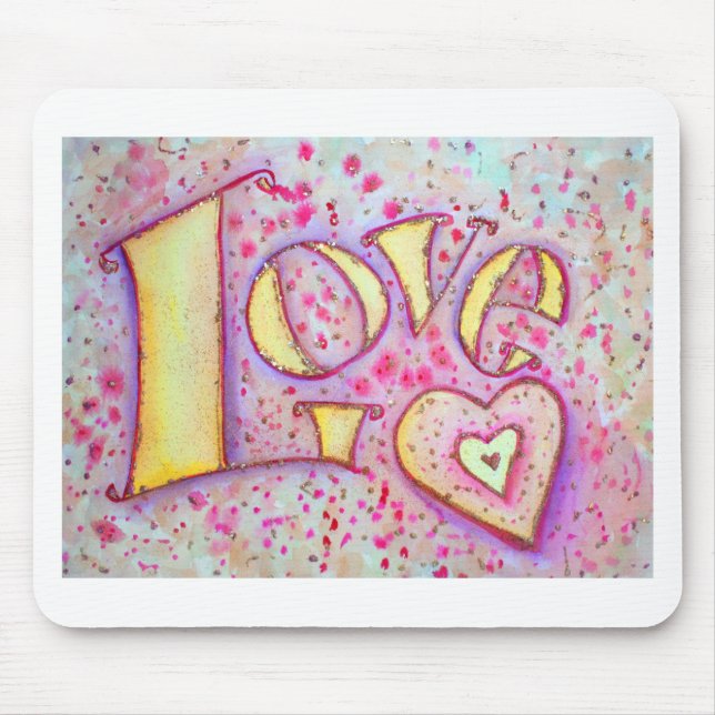 Love Painting Mouse Pad (Front)