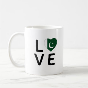 Love - Pakistan Flag Coffee Mug