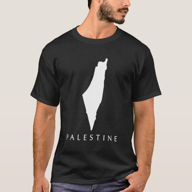 Love Palestine Map T-Shirt (Front)