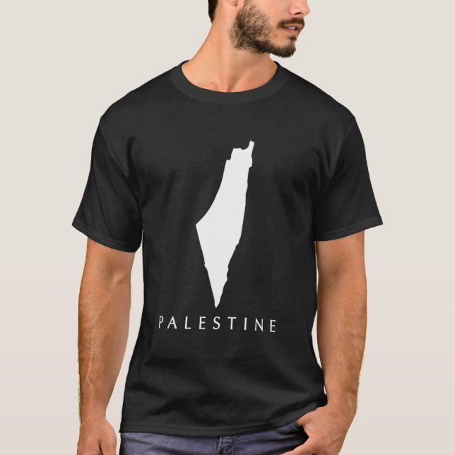 Love Palestine Map T-Shirt (Front)