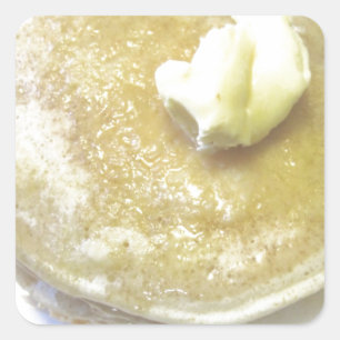 Love Pancakes Square Sticker