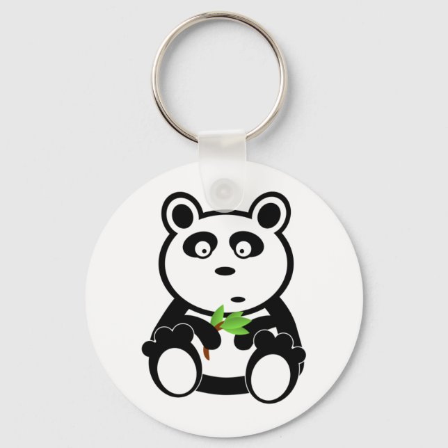 Love Panda bear Key Ring (Front)
