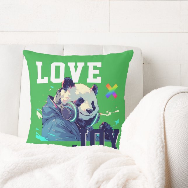LOVE × PANDA - Custom Cushion (Creator Uploaded)