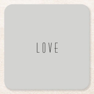 "Love" Paper Coaster