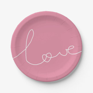 LOVE PAPER PLATE