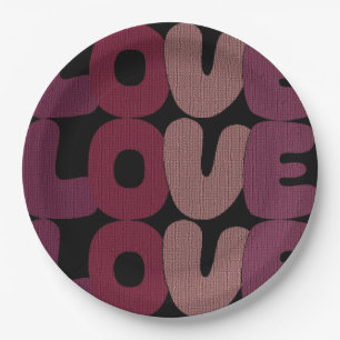 Love Paper Plate